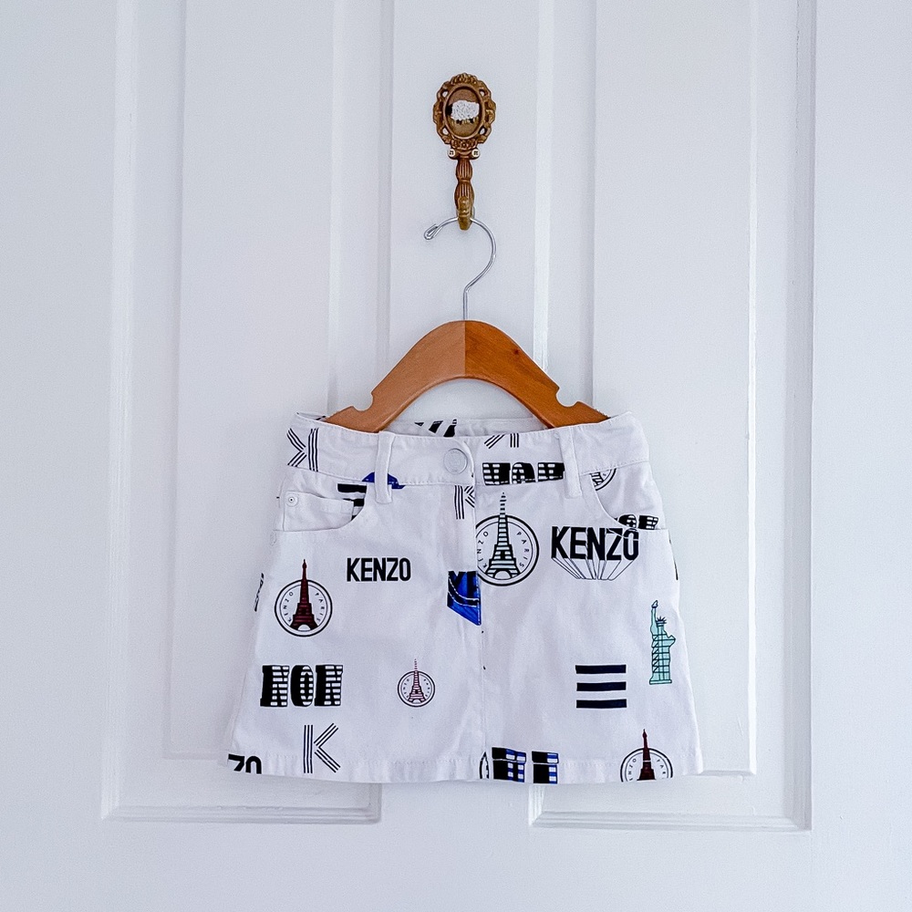 Kenzo Paris Print Skirt